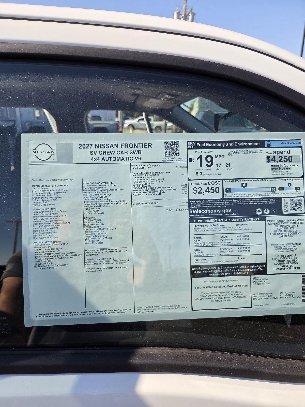 2027 Nissan Frontier SV